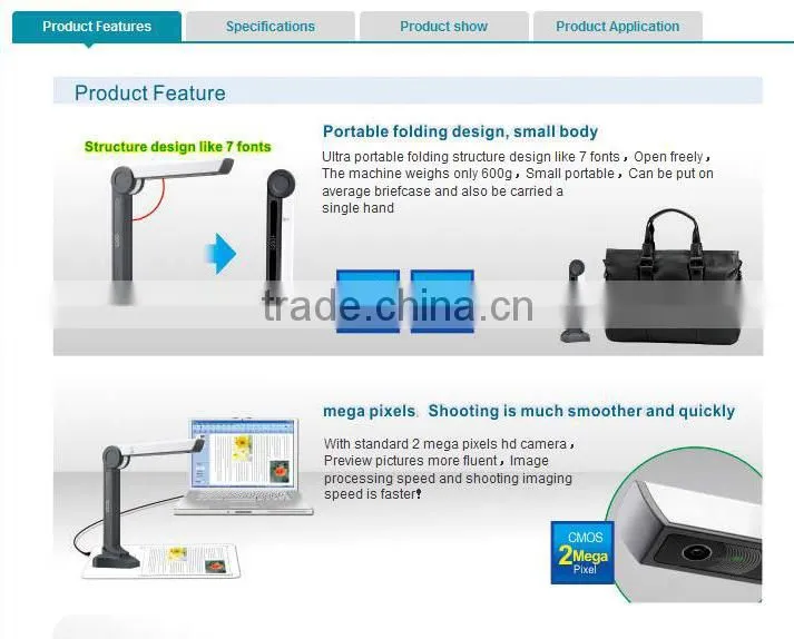 2013 fastest selling products portable document scanner and oem service offered