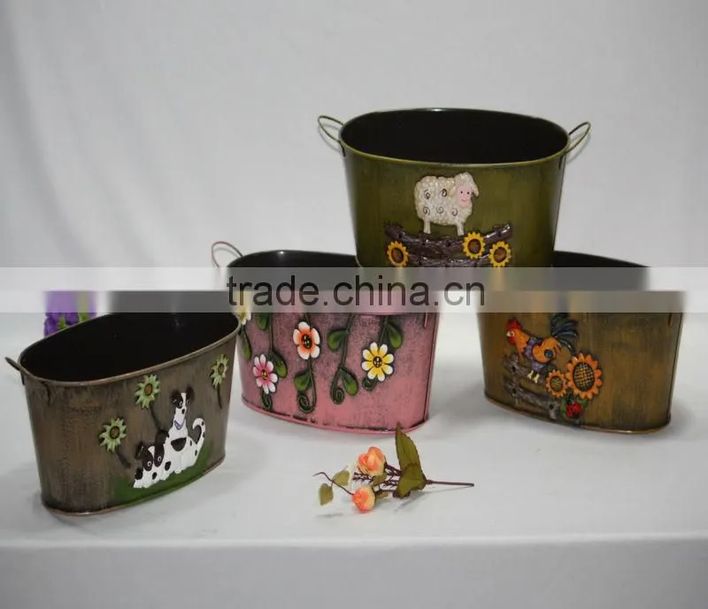 metal hanging flower pots garden Planters for sale