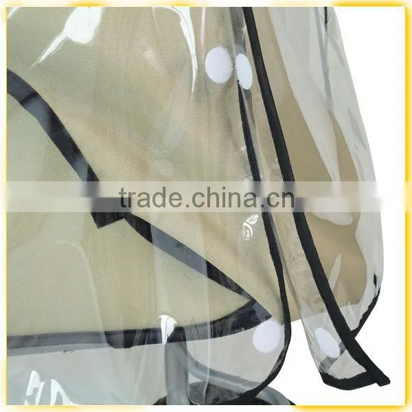 2015 high quality best selling good plastic rain cover for baby pram