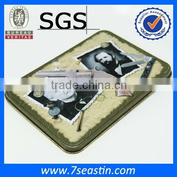 personalize metal tin box stash can