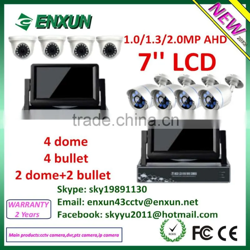 1.3MP 960p AHD CCTV camera kits cctv camera system 8channel
