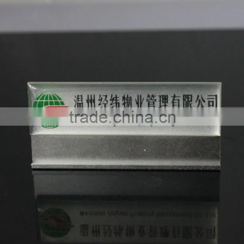 metal aluminum alloy nameplate, name tag, name badge