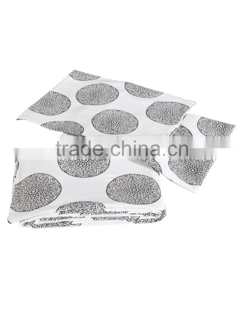 Jaipur Hand Block Print Bed Sheet Indian Hand Block Printed Cotton Fabric Bedsheets