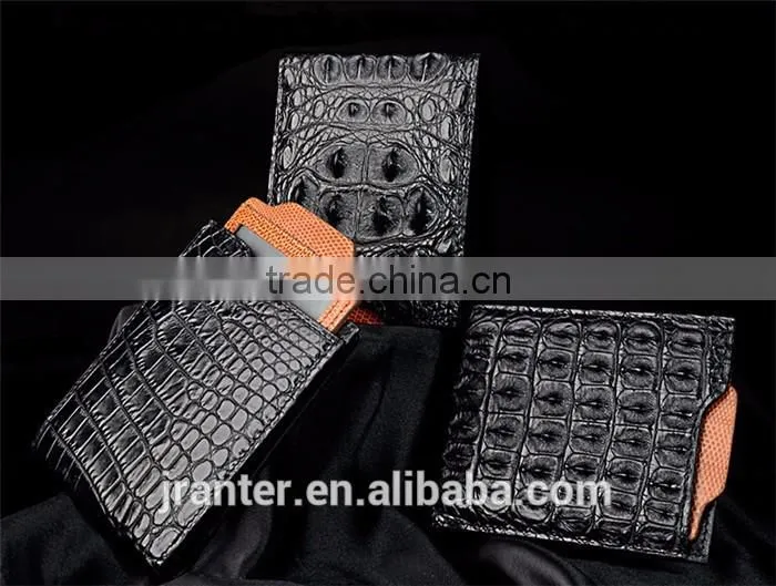 Customize Crocodile skin Men Wallet With Card Slot Driving Licence Holder Genuine Leather Wallet Manufacturer