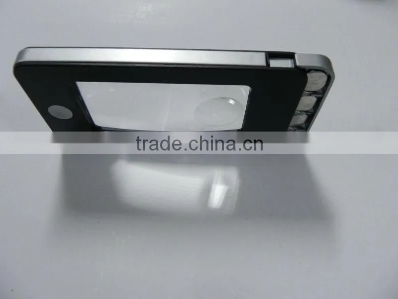 credit card sized magnifier ,H0T047 magnifier lamp led light head magnifying glass