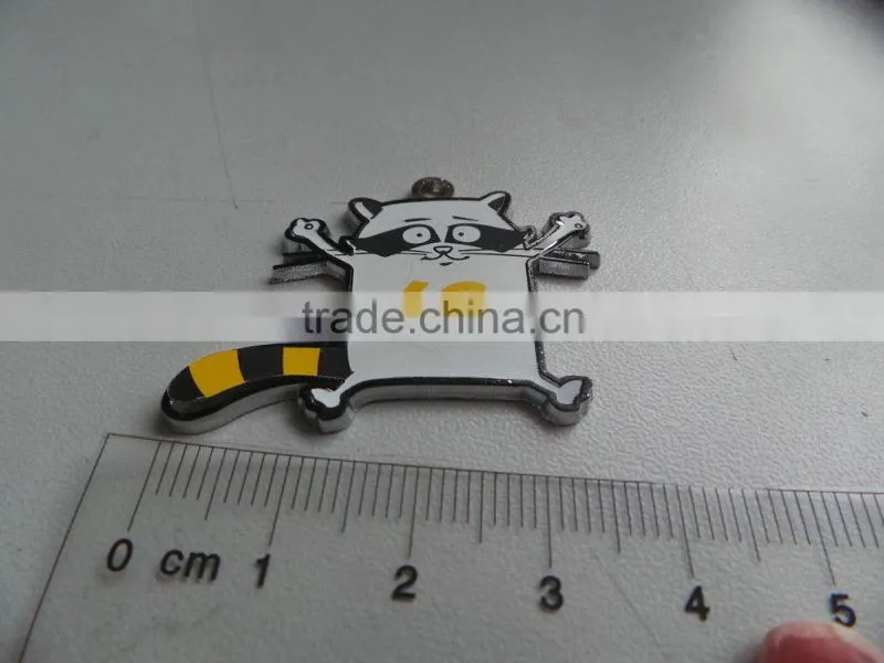 Customized Metal Zinc Alloy Crocodile Tag,Embossed Crocodile Shaped Keychain