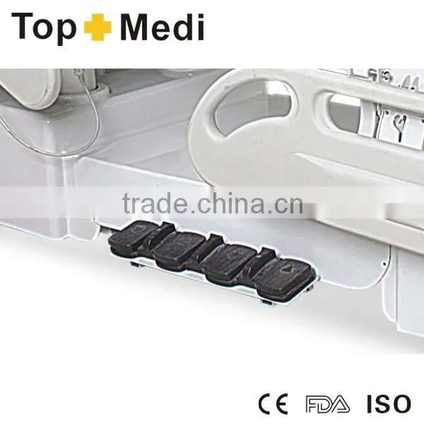 High end medical ABS powder coating steel frame seven function electric hospital bed