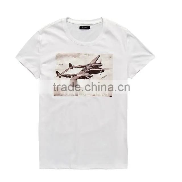 2016 latest soft 100%cotton classical breathable 3D printing outdoor sport T-shirt workwear wholesale