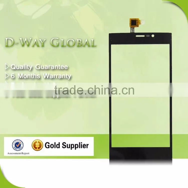China supplier touch panel for wiko ridge fab 4g touch screen digitizer outer front glass with sensor