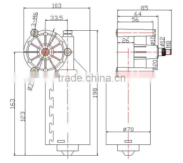 High quality wholesale universal truck wiper motor