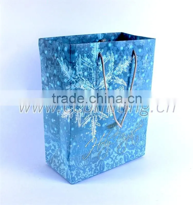 tea paper packaging bag with ribbon handles