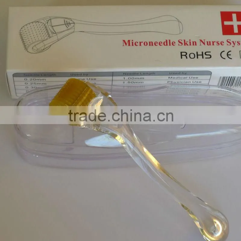 2014 micro needle wrinkle removal roller theapy 200 needles derma roller
