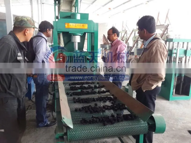 Lantian plant factory price sawdust coal hookah shisha charcoal making machines