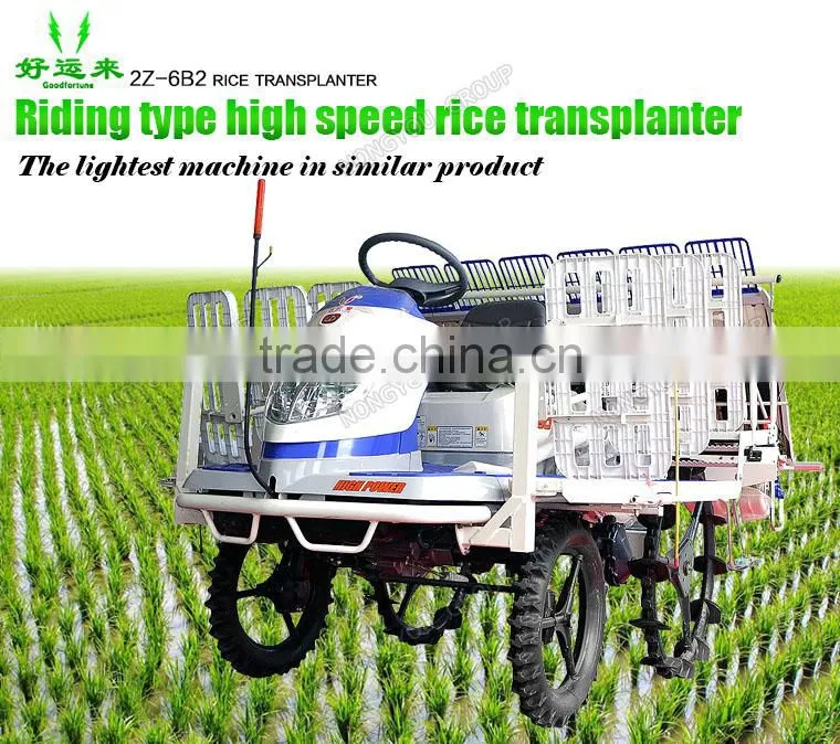 Nursery Plants Customizable Riding Type Agriculture Paddy Planting Rice Planter Machine 2Z-6B2