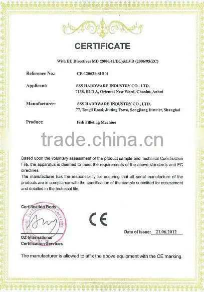 Fish Fillet Machine Fish Scaling Machine with CE Certification