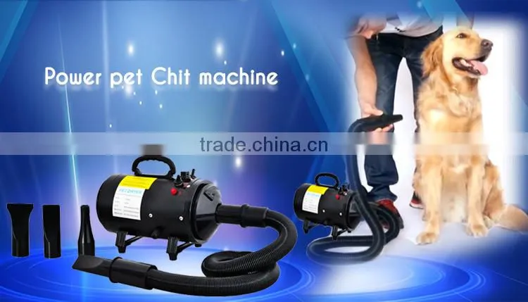 Adjustable speed and temperature high speed blowing wall mounted pet dryer
