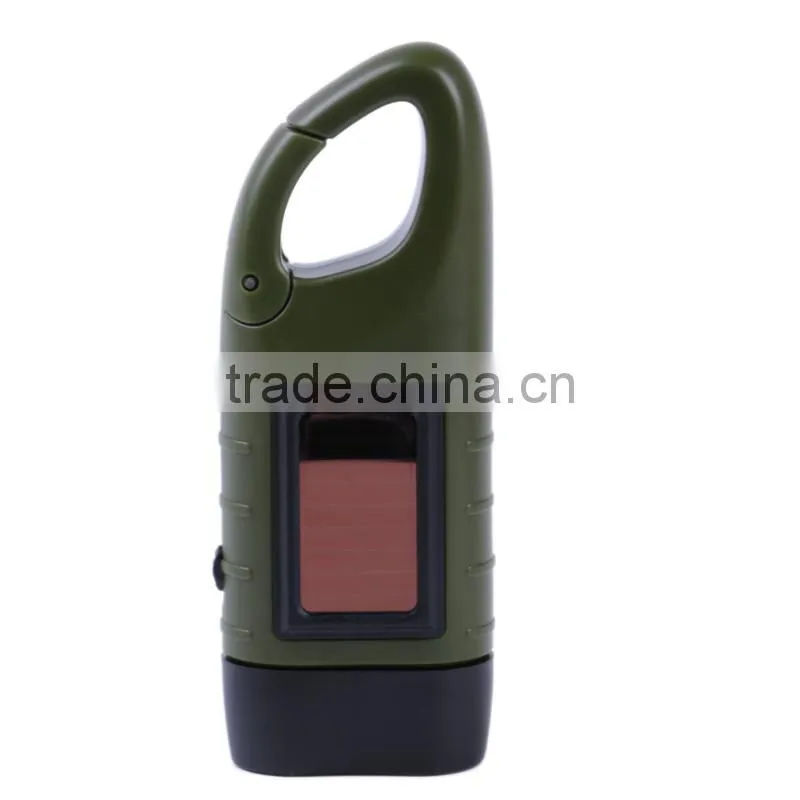 newest hand crank flashlight ,T0C0046, solar camping light for outdoor