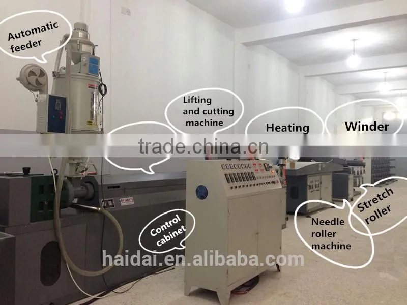 Best service pp split twine extrusion machine from China manufacturer