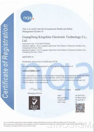 OHSAS18001