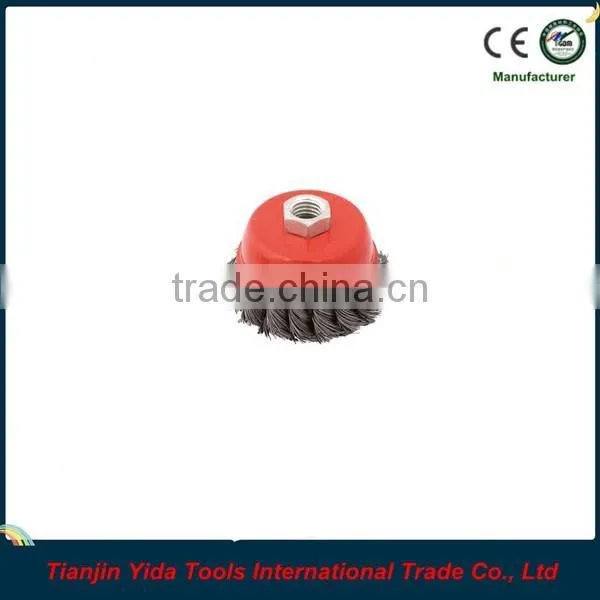 steel twist knot wire cup brush