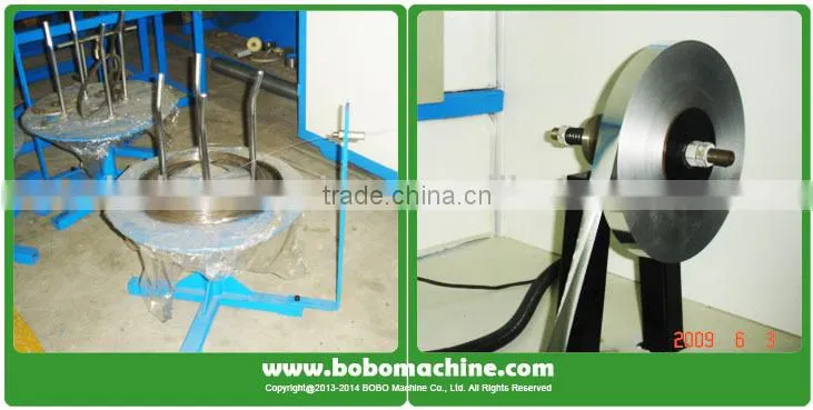 Spiral wire reinforced aluminum flexible duct forming machine