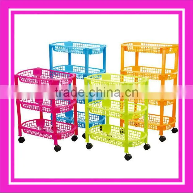4 layers plastic storage shelf