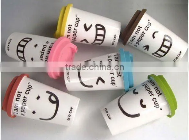2012 Fashion Ceramic & Silicone Coffee Cups