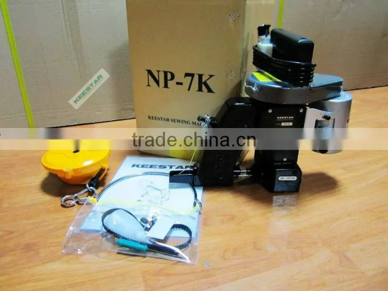 Keestar NP-7K chain stitch portable bag closer, portable bag closer sewing machine
