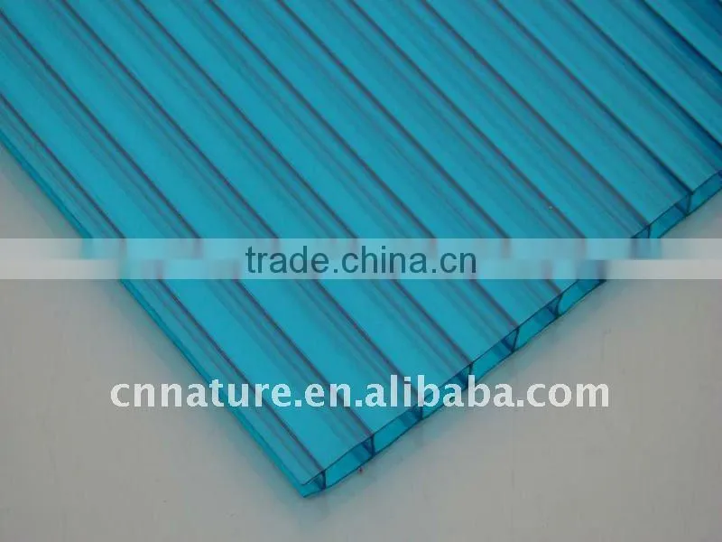opal polycarbonate hollow sheet with 100% virgin raw materials