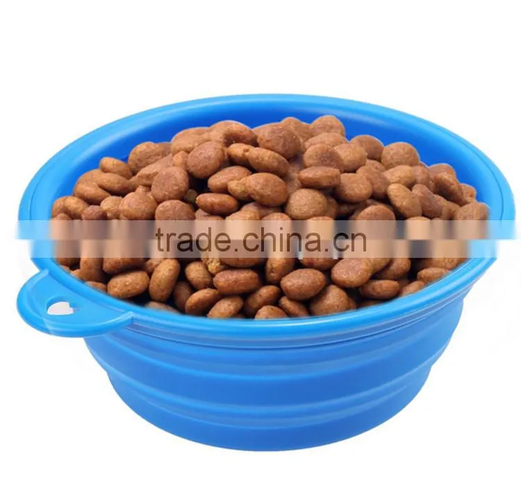 wholesale alibaba Collapsible Supreme dog bowl silicone folding dog bowls