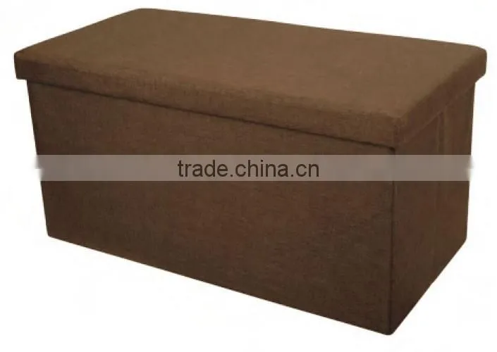 Hot Selling Multifunctional Linen Fabric Ottomans