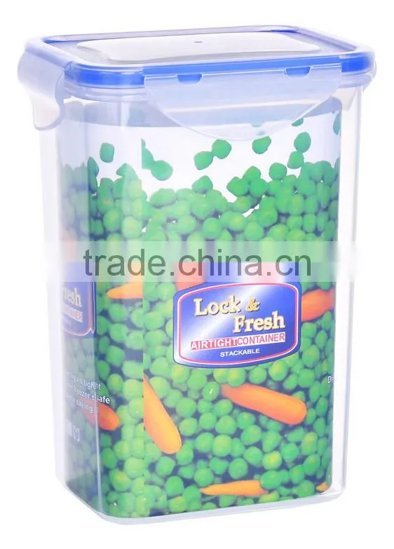 1500ml food grade plastic kitchen containers/storage airtight container/plastic airtight containers/airtight container food