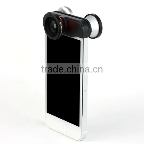 Wholesale Camera Lens 4 IN 1 Wide Angle, Universal clip selfie cam mobile phone lens, wide lens for all smartphone
