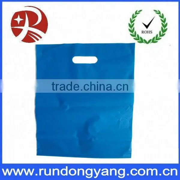 OEM Custom Printed Plastic Shopping Bag Die Cut Plastic Bag