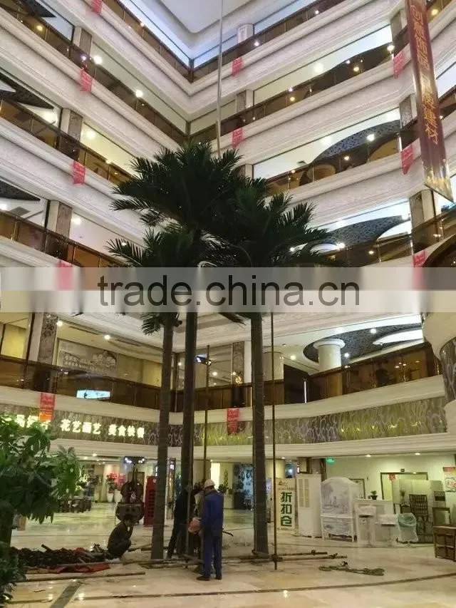 Ornamental huge fiberglass palm tree