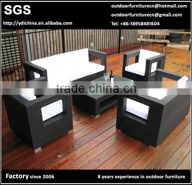 SGS HDPE rattan wicker garden chair