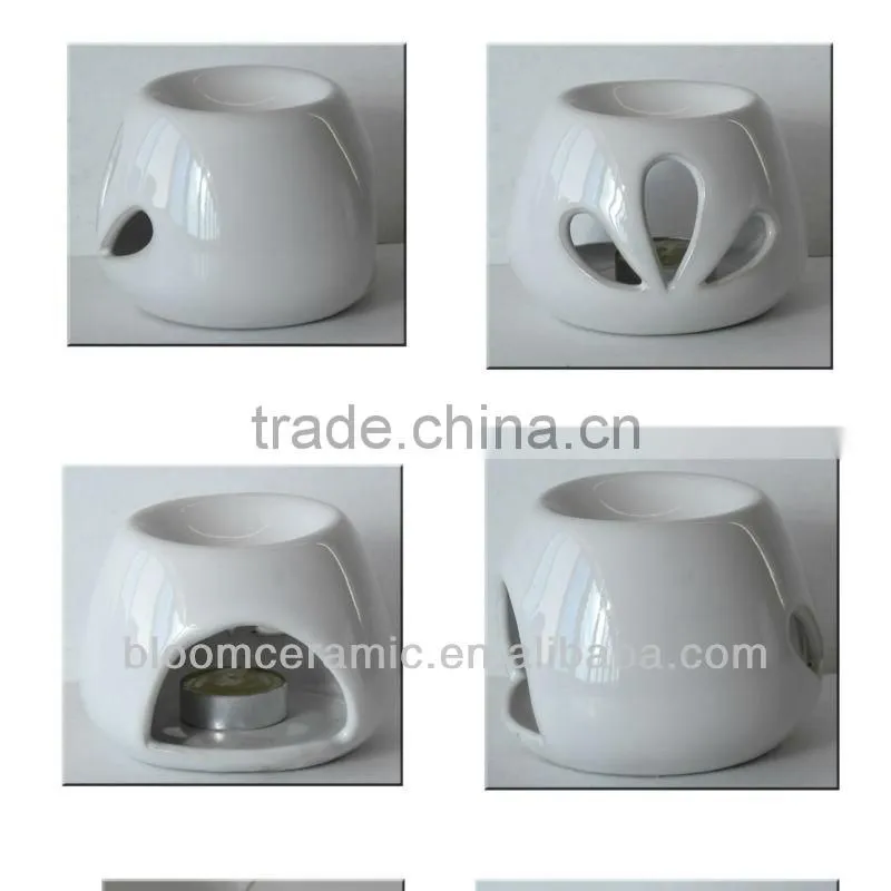 Heart design porcelain oil burners