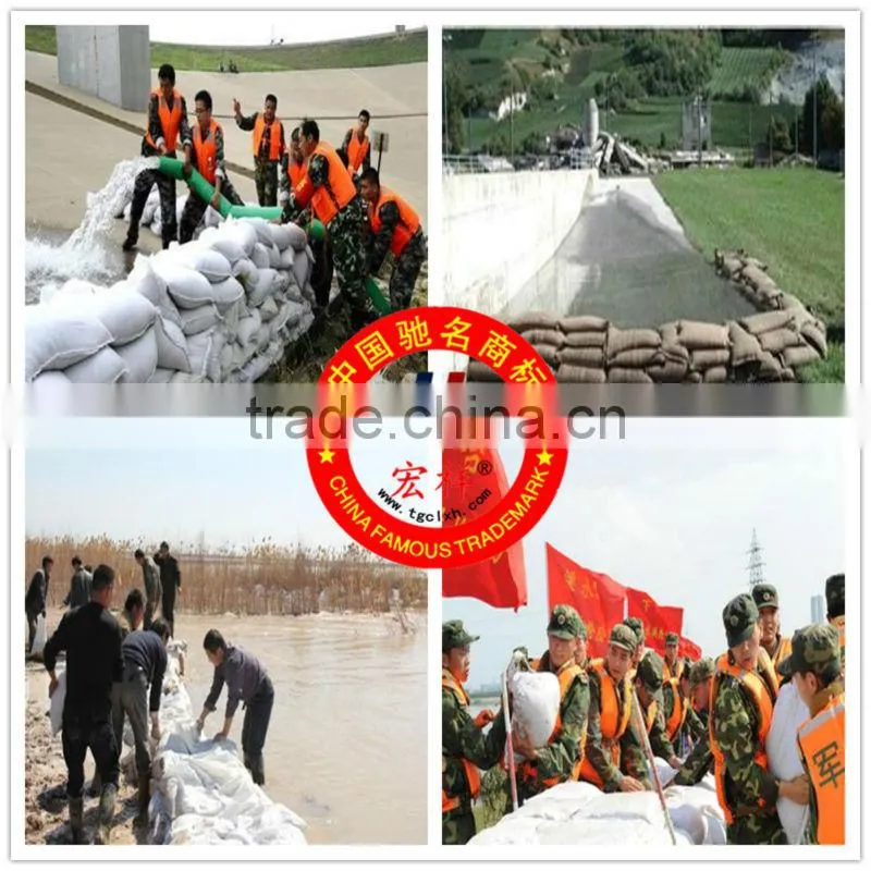 Geotextiles used for flood control