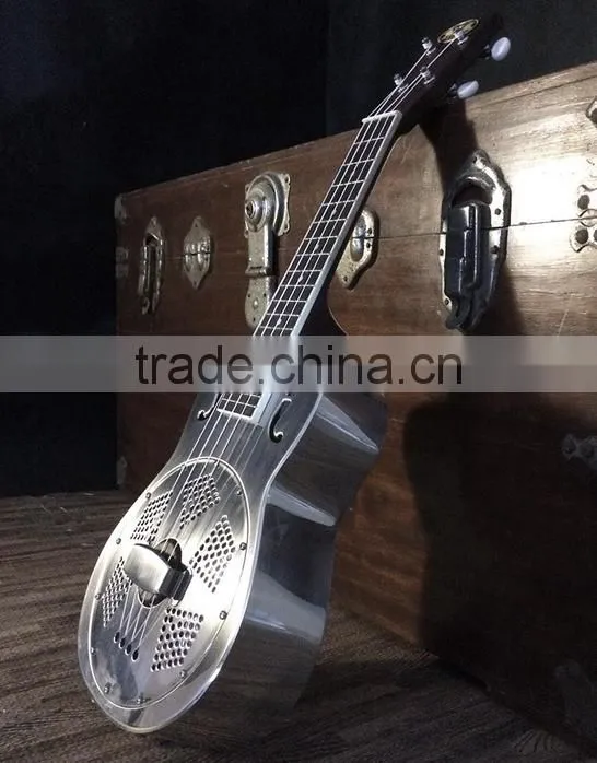 resonator ukulele with blues slide, copper alloy resonator ukulele, ukulele 23inch