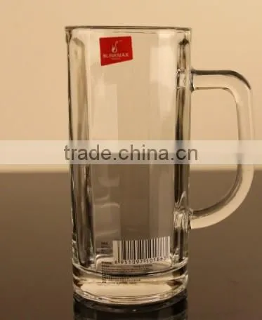 2016 new gift big capacity glass mug with customized logo
