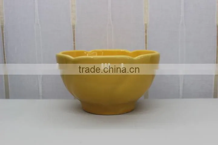 4.5"colorful ceramic personal salad bowl