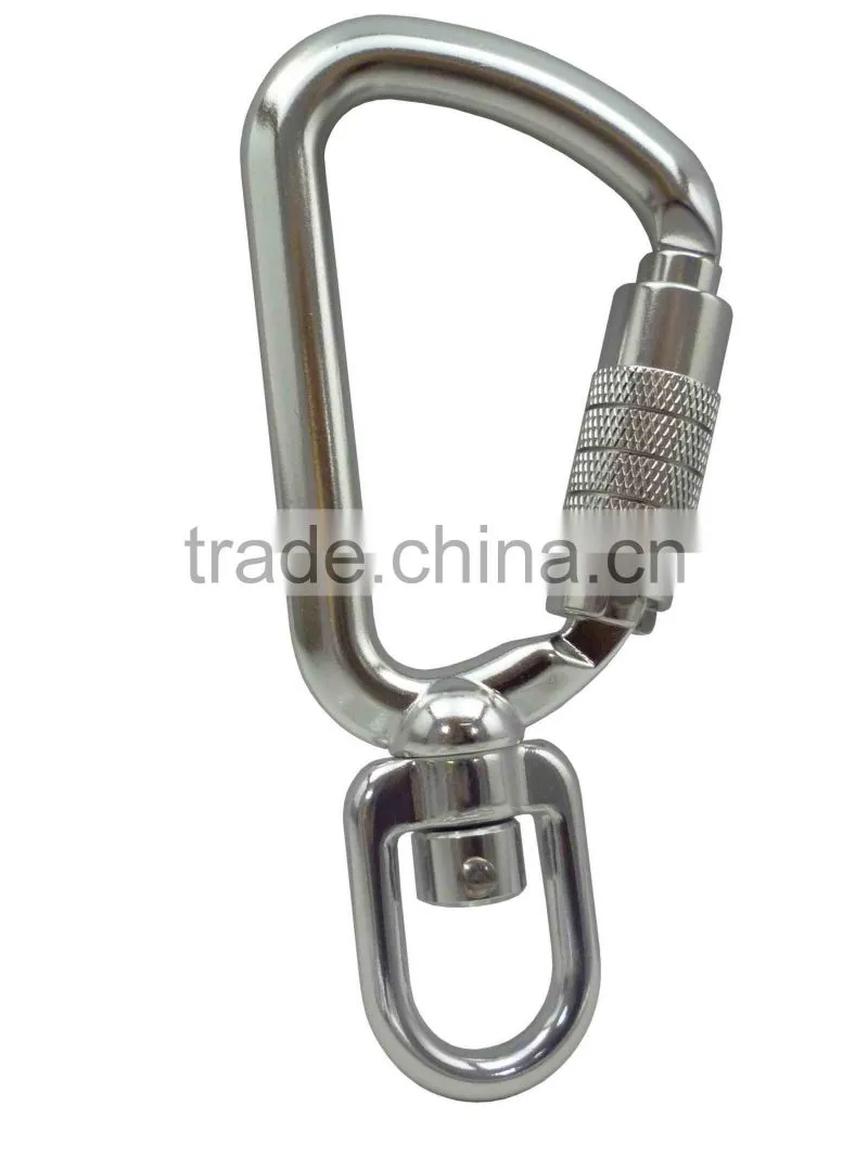 A204KTL Tool Swivel Carabiner Aluminum 8kN Safety Tether Hook
