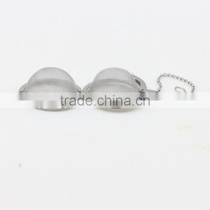 Silver Tone Mesh Tea Ball Infuser For Loose Tea Leaves