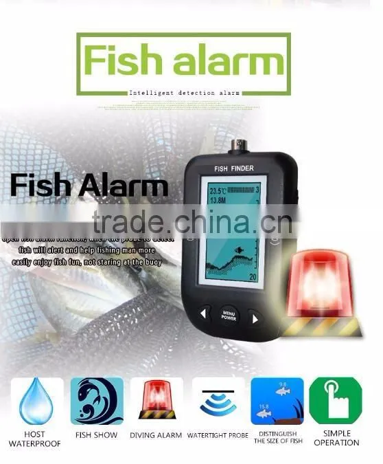 9m Smart Sonar Fish Finder Water Temperature Display & Shallow Water Alarm Fish Finder
