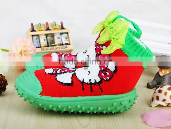 Shuoyang crochet booties free pattern infants socks with rubber sole soft cute baby sock shoes