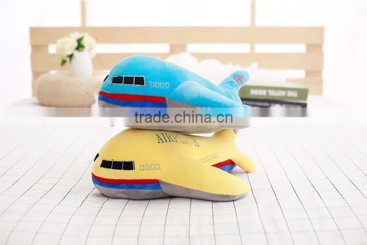 Plush air shaped toy airplane for kids stuffed toy wholesale