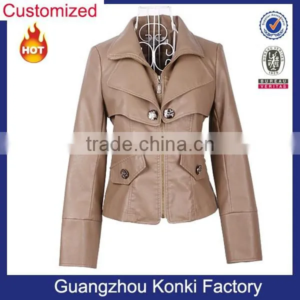 wholesale yellow color winter jacket women model