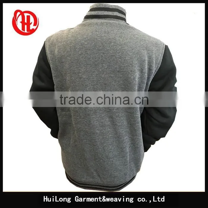 Casual wholesale kids plain varsity jacket