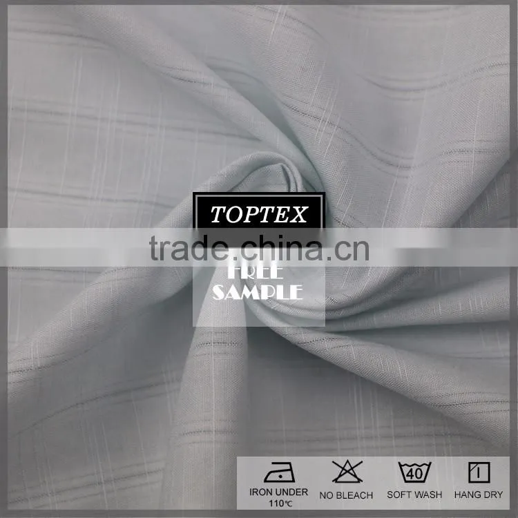Woven 100% cotton dobby slub fabric for shirt