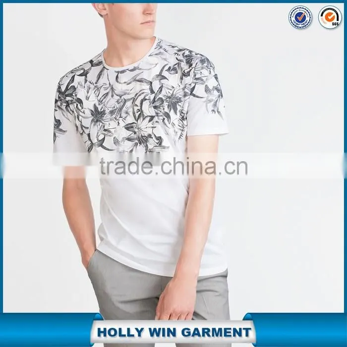 White Chinese style sublimation t shirt printed wholesale